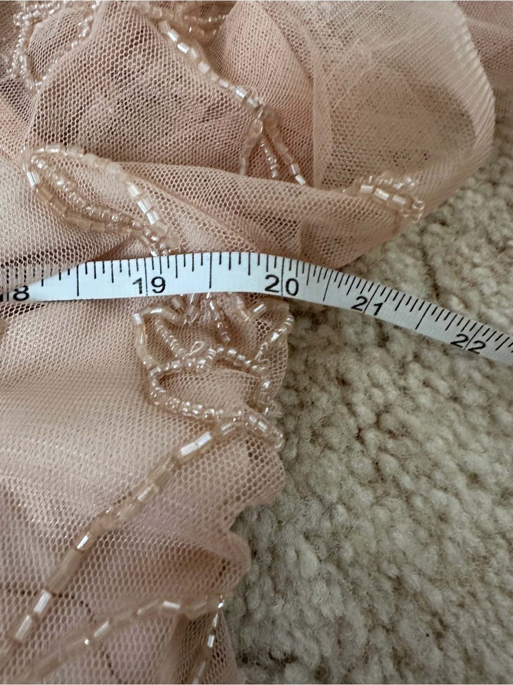 Adrianna Papell Blush Floral Beaded Gown- 14W - Picture 13 of 16
